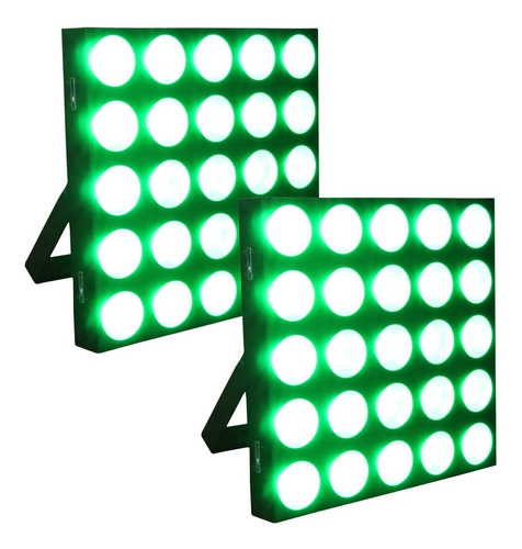 Matriz 2 Pz Panel Matrix 25x15w Luz Disco Multicolor Rgb