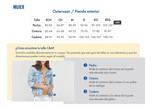 Imagen 6 de 6 de Chamarra Estilo Bomber De Mujer C&a (3015560)