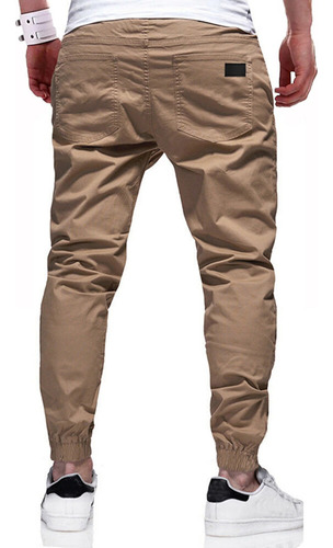 Pantalón Jogger Cargo Casual De Twill De Algodón Para Hombre