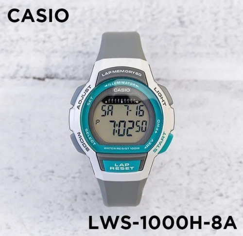 Reloj Casio Lws1000-8a Mujer Running  60 Lap Somos Tienda 