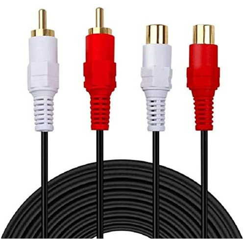 Cable Rca De 2, Conectores Chapados Oro De 2 Rca Macho ...