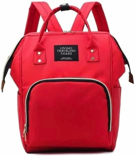 Mochila Bolsa Maternidade Gestante Multifuncao Menino Menina Cor Vermelho