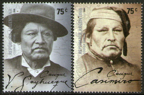 Argentina Serie X 2 Sellos Mint Caciques Argentinos Año 2006