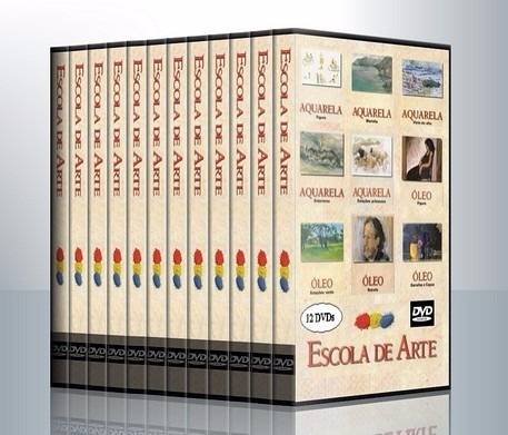 Curso De Desenho E Pintura 12 Dvds Editora Globo