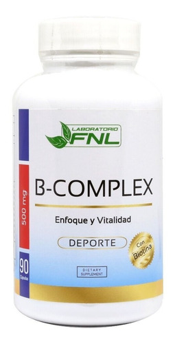 B Complex 500mg 90 Cap Vitaminas Esenciales / Natural / Fnl