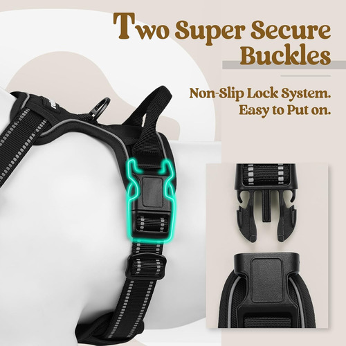 Arnes Para Perro Rabbitgoo No Pull Ajustable Con 2 Clips L