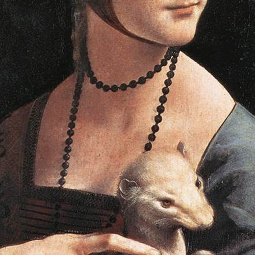 Cuadro La Dama Del Armiño De Leonardo Da Vinci 1490