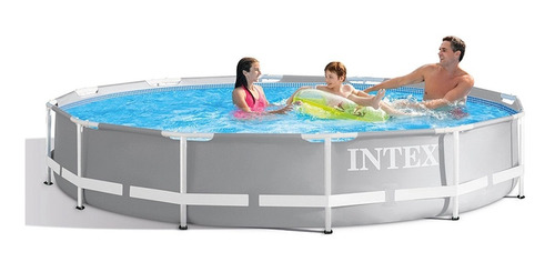 Piscina Redonda Grande Exterior Intex 26710 Capacidad 6503l