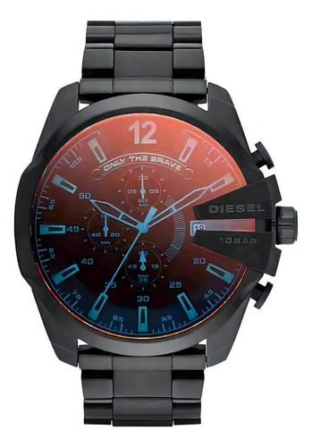 Relógio Diesel Dz4318 Mega Chief Camaleão Black