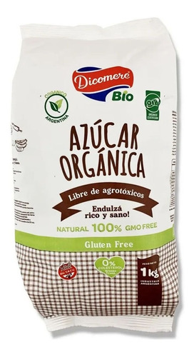 Azucar Organica Sin Tacc Libre De Agrotoxico Dicomere 1 Kg