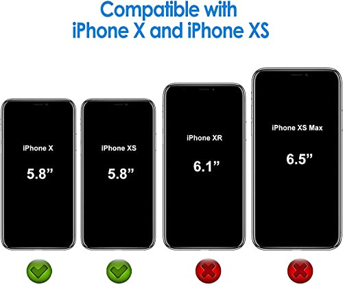Funda Para iPhone X iPhone XS Aqua Azul And Lime Verde Piel