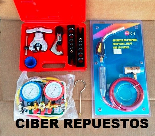 Kit Pestañadora Excentrica Manifold R410 Completo Y Soldador