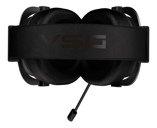 Imagen 6 de 10 de Auriculares Gamer Vsg Singularity Negros Usb Rgb Pc Streamer