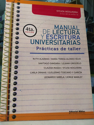 Manual De Lectura Y Escritura Universitarias   4 Ed.  -997