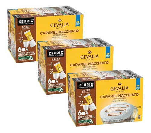 Gevalia Caramel Macchiato Latte Coffee, Capsulas K-cup, 5.98