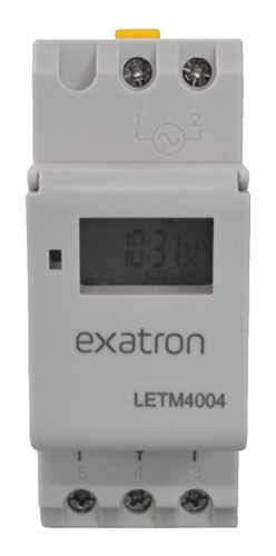 Temporizador Timer Digital Fixação Trilho Din 220v Exatron