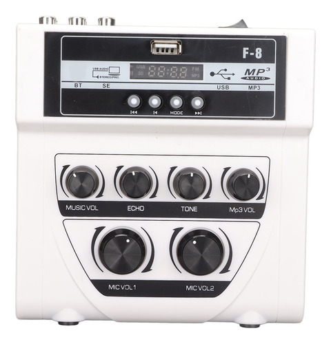 Amplificador De Micrófono Mini Mezclador De Sonido Bt Grabac