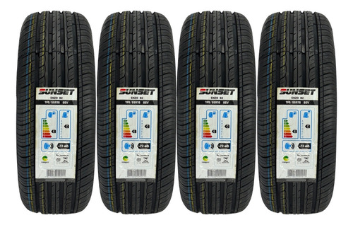 Kit 04 Pneus 195/55r15 85v Sunset Enzo B2