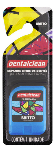 Fio Dental com Cera Dentalclean Romero Britto 25m