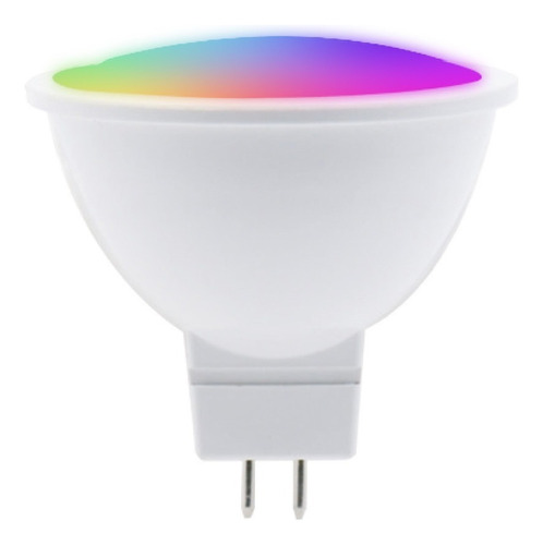 Foco Led Wi-fi Mr16 5w Rgb, Base Gx5.3 - Compatible Alexa Luz RGB