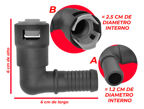 Conector Calefaccion 5/8 Chevrolet Trailblazer 4.2l 02-06