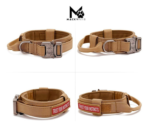 Imagen 3 de 6 de Collar Táctico Lpara Perros Incluye Parche Beast Mode Gratis