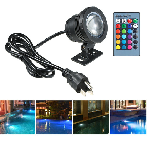 Lámpara Led Rgb Sumergible Ca 85-265v 10w