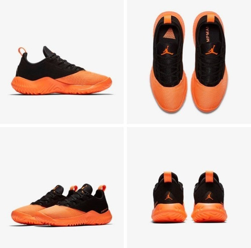 Zapatillas Nike Jordan Proto-lyte Black/oran Us9+medias Jord