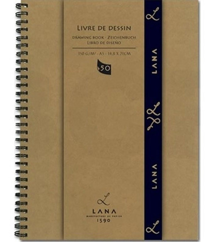 Caderno De Desenho Lana - Livre De Dessin - 150g/m² A5