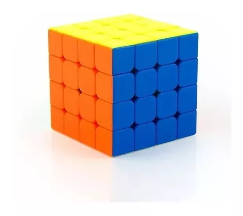 Cubo Mágico Profissional Moyu Meilong Sem Adesivo 4x4 Cor Da Estrutura  Colorido