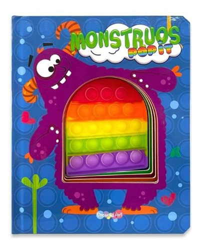 Libro De Texturas Cuentos Para Niños Monstruos, Pop It, Lee