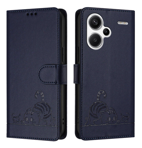 Gato Patrón Cartera Funda Para Redmi Note 13 Pro Plus 5g