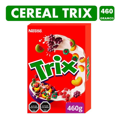 Trix - Cereal Sabores Frutales Tamaño Familiar(caja 460 Gr)