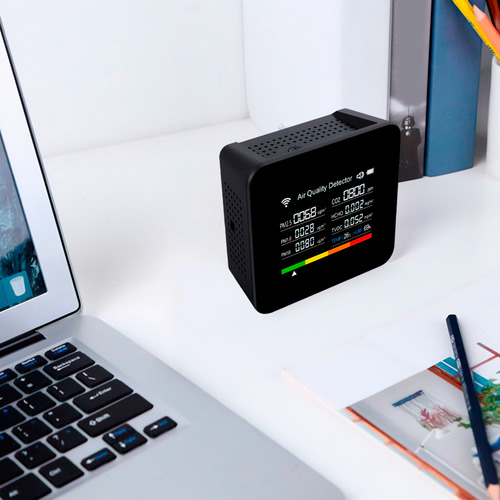 Higrômetro Dorn Co2 Pm Tvoc Usb-c Detector Poluição