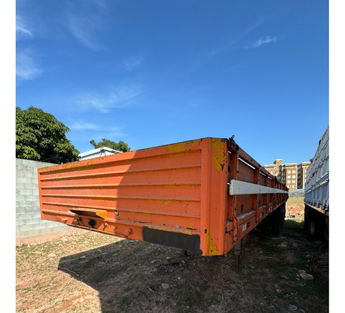 Carreta Carga Seca Grade Baixa Piso Chapa Sem Pneus 3 Eixos