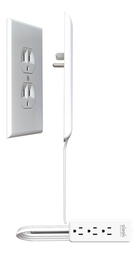 Sleek Socket Corrector De Salida Ultrafino Con Kit Que Encub