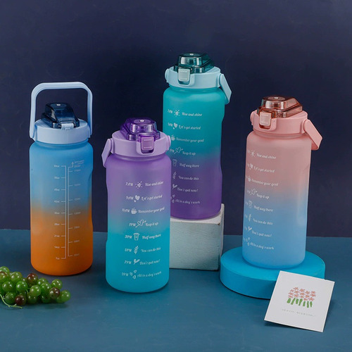 Botella De Agua Deportiva Portátil Para Exteriores, 2000 Ml