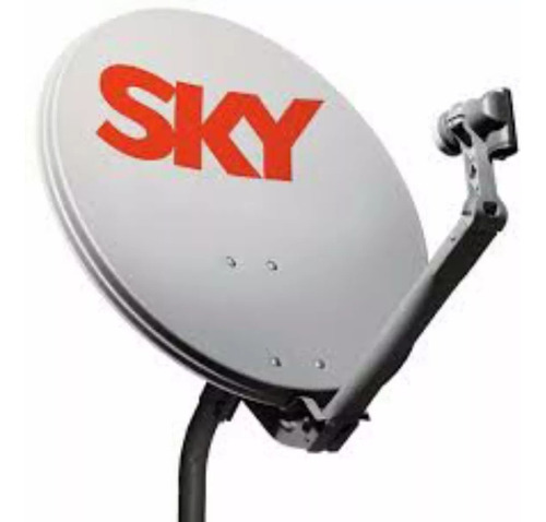 1 Antena Ku 60 Cm Sky 1 Kit Cabo Rg59 De 17mts 2 Lnb Duplo