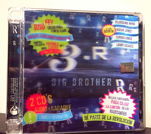 Big Brother R Cd Con Temas De Fey Rbd Y Más Cerrado Cd Doble