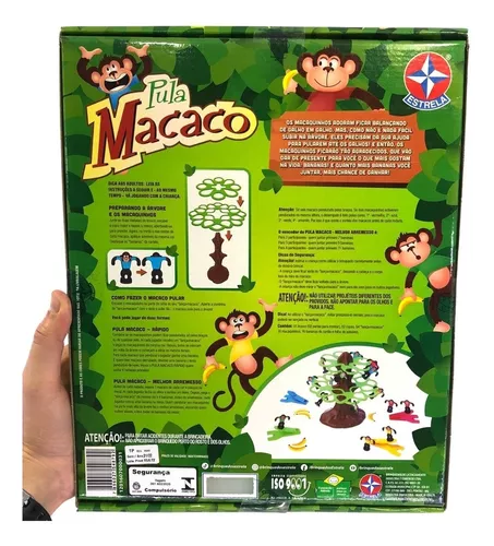 Jogo Infantil Divertido Pula Macaco Acerte a Árvore Original