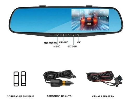 Espejo Retrovisor + Camara Para Retroceder Verna Taxi