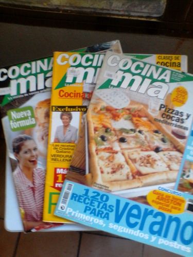 Revistas Cocina Mía (3) + Cocina Fácil (1) + Sabrosisimo (4)