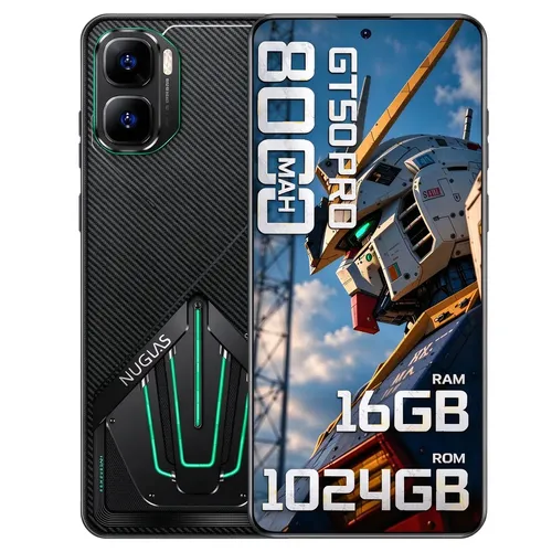 Celular GT50 Pro 5G 12GB RAM+1024GB ROM Dimensity 9200 Octa Core Android 16 Dual SIM Tela 6,82" 2K Câmera 108 Mp + 32 Mp Bateria 8000mAh NFC Alto
