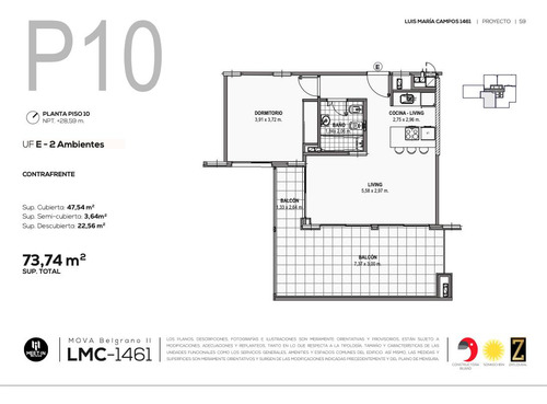 Venta - 2 Ambientes Con Terraza - Belgrano