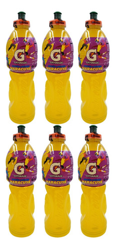 Gatorade 1 Litro - Maracuyá - Pack 6 Botellas