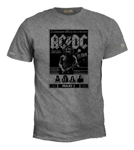 Camiseta Ac Dc Poster Clasico En Español Acdc Rock Metal Igk