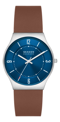 Reloj De Hombre Skagen Grenen Con Fecha Y Malla De Acero O C