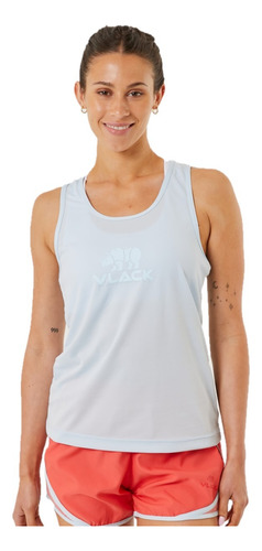 Musculosa Deportiva Mujer Vlack Cumin Entrenamiento Celeste