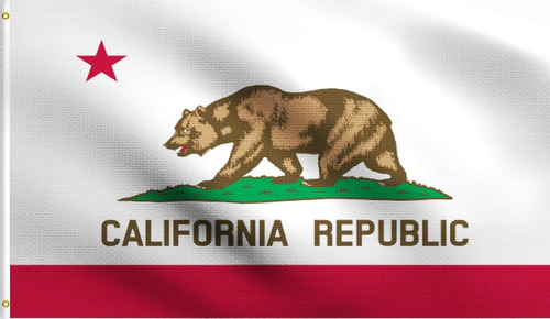 Dmse - Bandera Del Oso Del Estado De California De 3 X 5 Pie