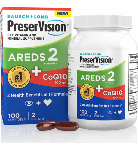 Preservision Areds 2 Vitaminas Para Los Ojos Con Coq10